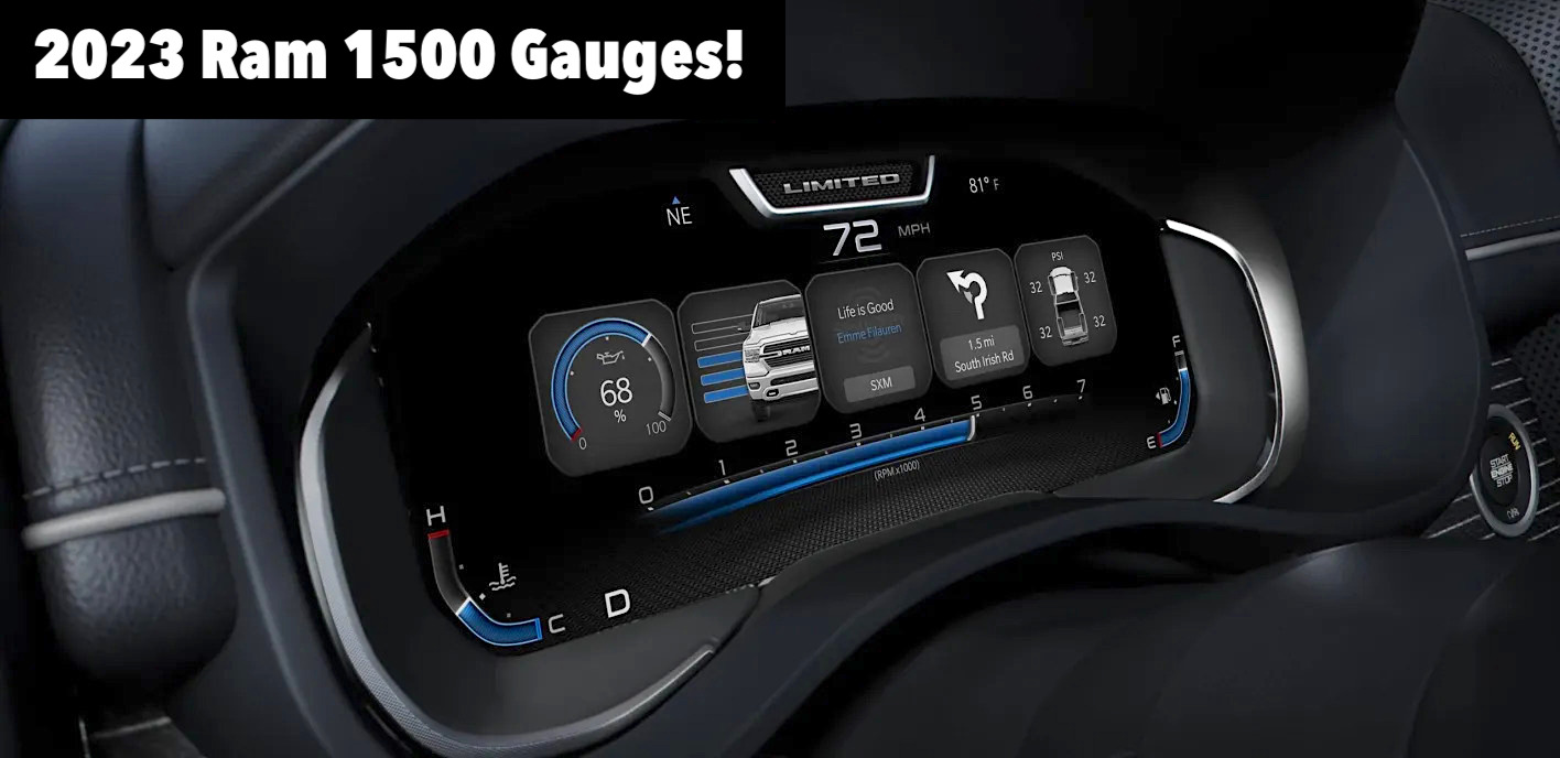 Here Is the 2023 Ram 1500 & HD Digital Gauge Cluster Display and the