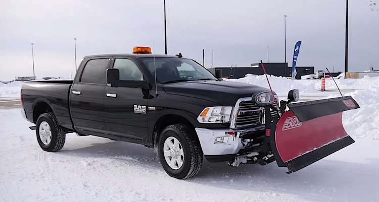 Snow Plowing 101 With The 2015 Ram Hd 2500 Video The Fast Lane Truck