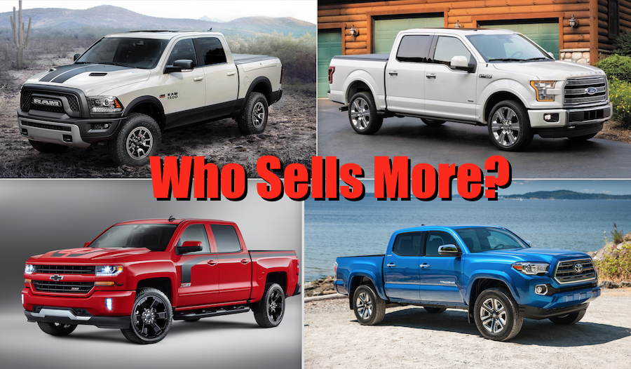 Year Wrap Up Who Sells More 2016 Pickup Truck Sales Report USA 