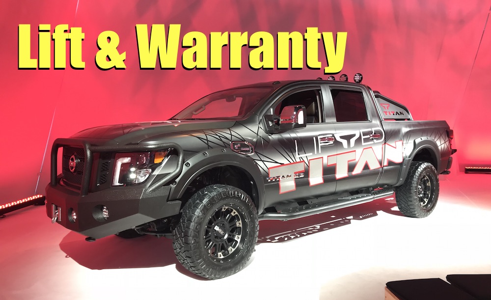 Nissan Titan with an ICON 3Inch Lift and Nissan Factory Warranty In