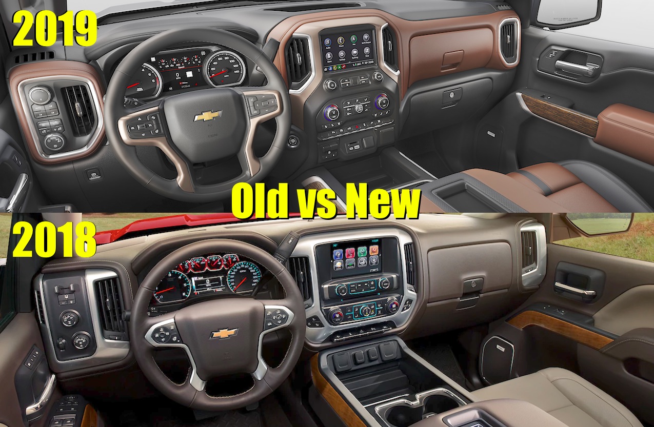 Change clothes East Timor Proof Old vs New: 2019 Chevy Silverado 1500 vs 2018 Interior Compared - Look  Carefully! - The Fast Lane Truck