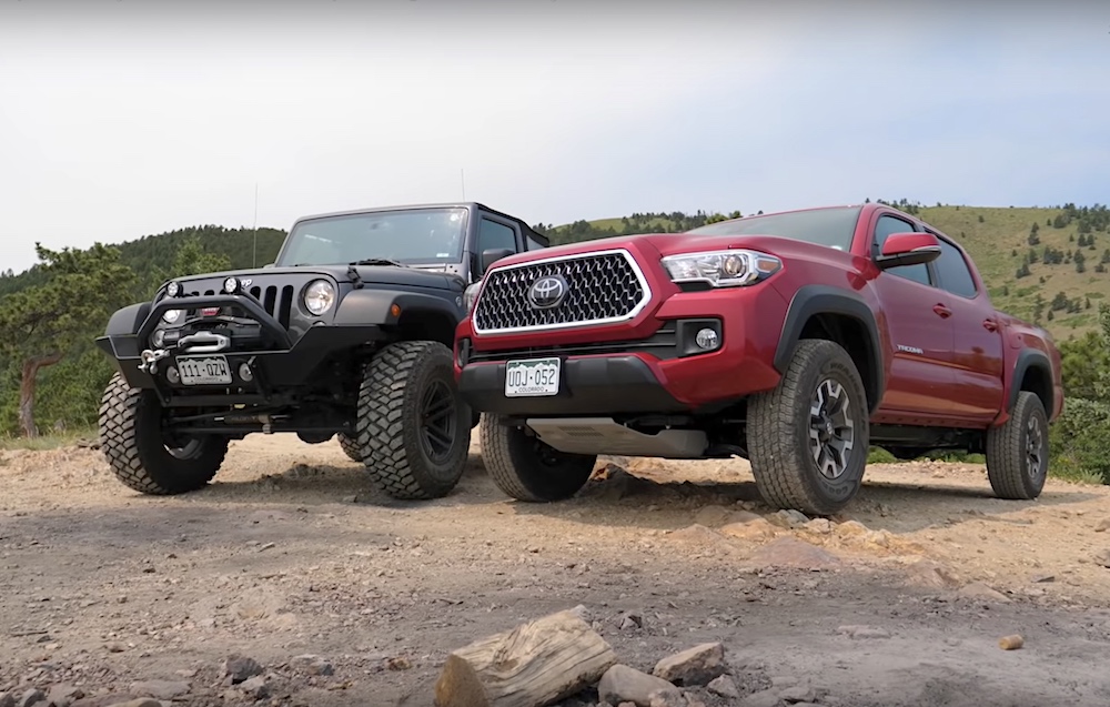 Mashup: Can a Stock Toyota Tacoma TRD Off-Road Match a Modified Jeep  Off-Road? (Video) - The Fast Lane Truck