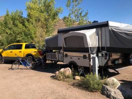 A Stinky Nissan Titan Trial? First Time Tent Trailer Family Camping