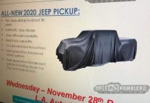Leaked: 2020 Jeep Pickup Will Combine Off-Road and Truck Capability