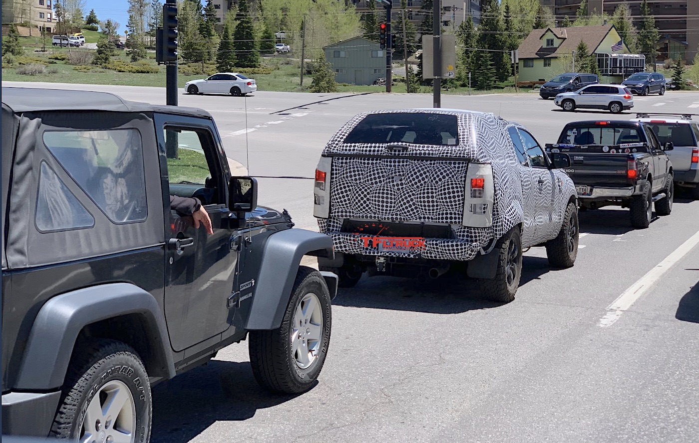 Here Is How a 2021 Ford Bronco Prototype Compares to a Jeep Wrangler On the  Street (Spied) - The Fast Lane Truck
