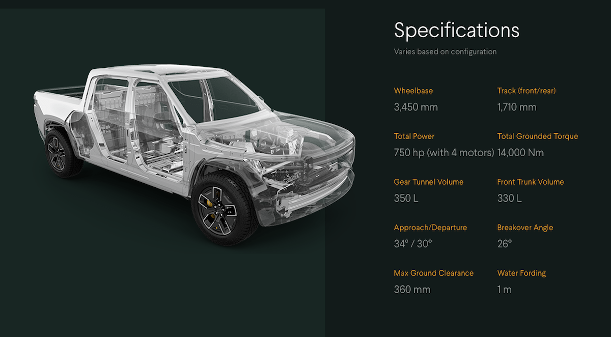 2020 Rivian R1t Truck Specs The Fast Lane Truck