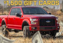 Win One of Three $1,500 Gift Cards for a Ford, GM or Ram Trucks