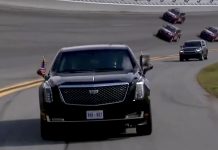 Presidential Limo – The Beast – Laps the Daytona 500, but Does Not Go Up onto the Speedway Banking