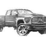 2023-ram-hd-mega-cab-concept-design-sketch - The Fast Lane Truck