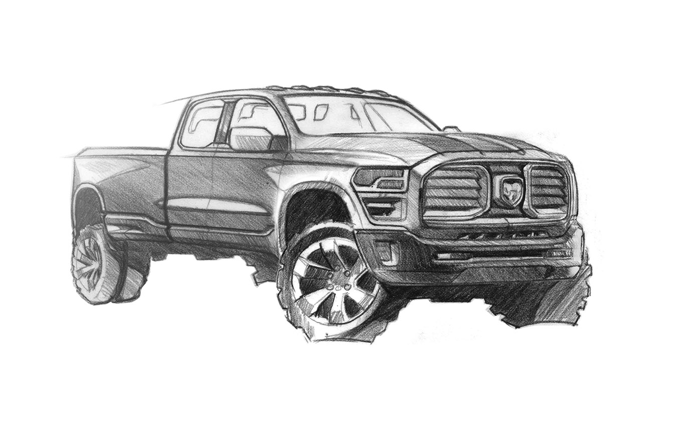 Ram Truck Drawing