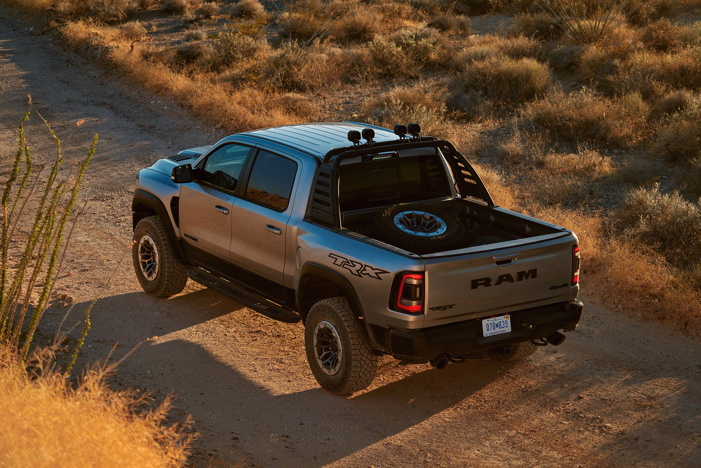 2021 Ram 1500 TRX rear 3/4 overhead - The Fast Lane Truck