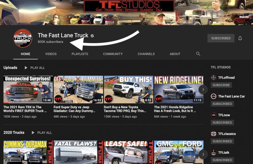 tfltruck 800000 subscribers truck buyers consumers video review