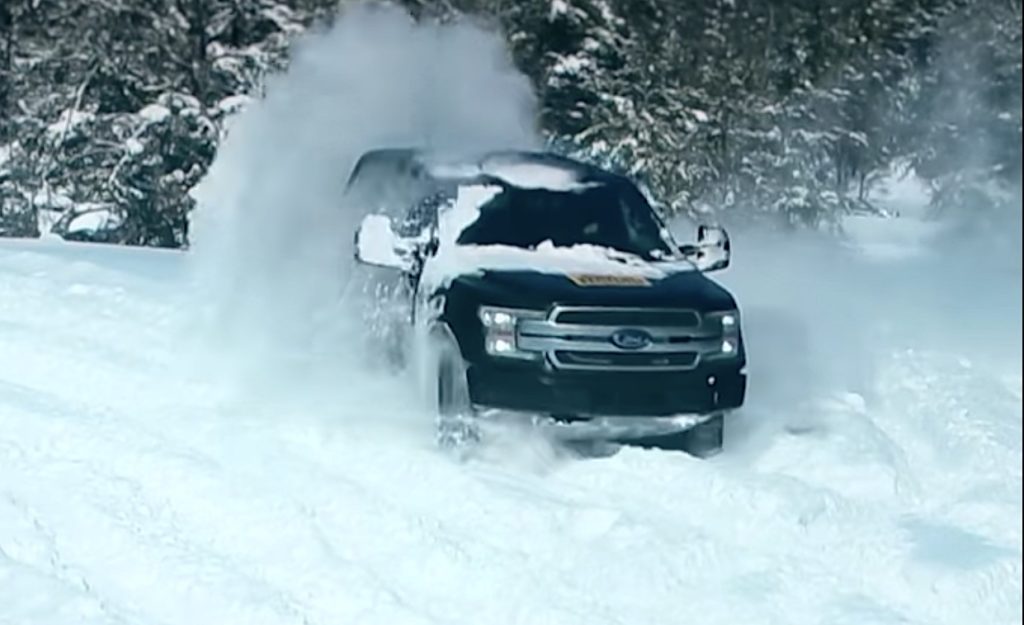 2023 ford f-150 electric truck snow testing