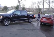 Report: Ford Is Asking Texas Dealers to Loan F-150 Trucks with Generators During the Outage 2021 ford f-150 charging tesla car powering home