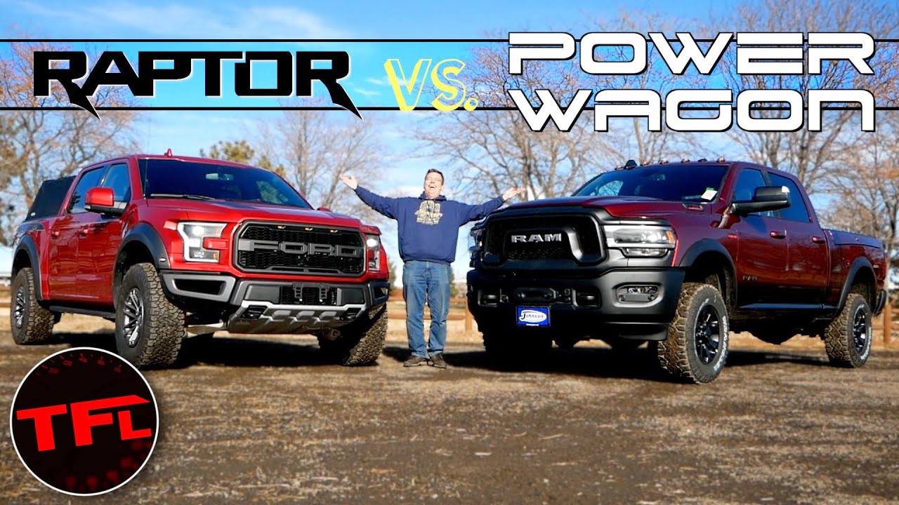 Video Ram Power Wagon vs Ford Raptor Rumble Which is the King of Off
