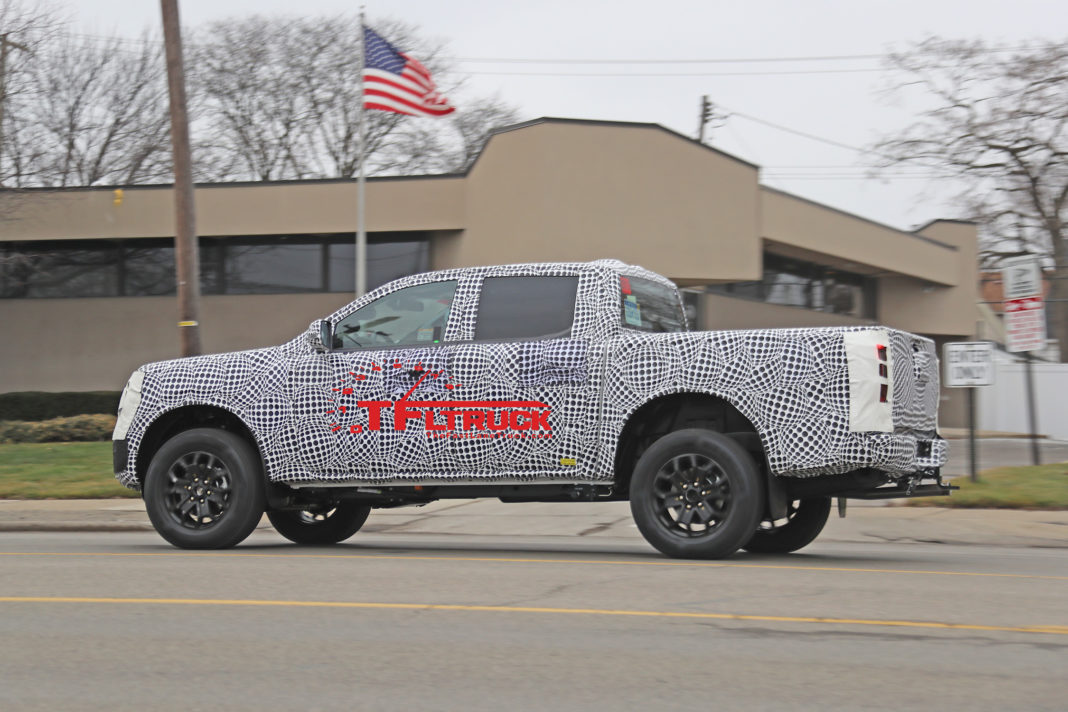 Video Spied: Next-Gen 2023 Ford Ranger Bulks Up With New Front End, But