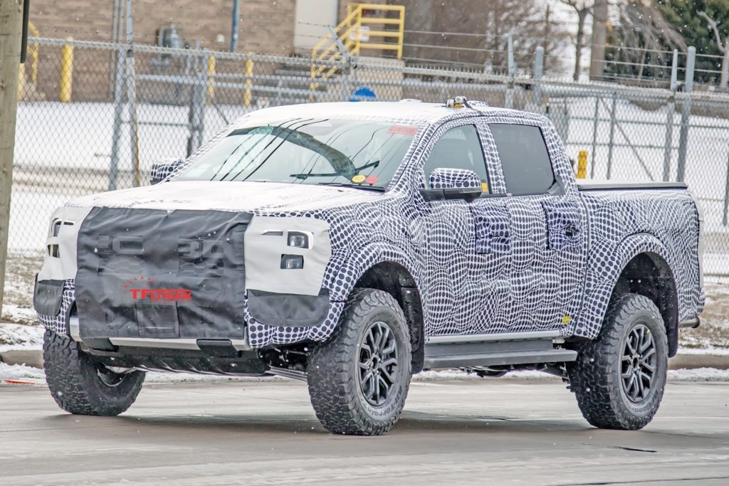 Video: 2023 Ford Ranger Raptor Caught Testing With The Bronco Warthog