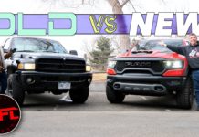 Old vs New Video: The Quickest Factory Truck Ever Meets Its MAGNUM V8 Grand-Daddy dodge ram 1500 magnum trx hellcat