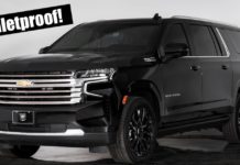 Bulletproof Chevy Suburban! Check Out These Latest Armored SUVs – Yukon XL and Toyota Land Cruiser by INKAS 2021 chevy suburban inkas armored bulletproof
