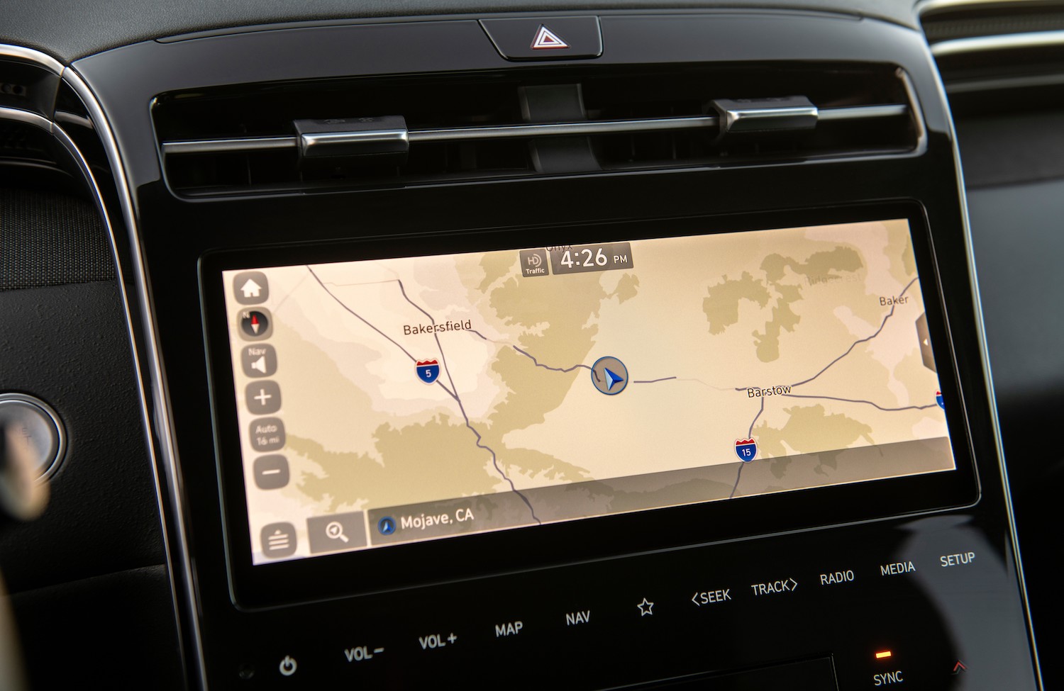 2022 hyundai Santa Cruz navigation screen The Fast Lane Truck