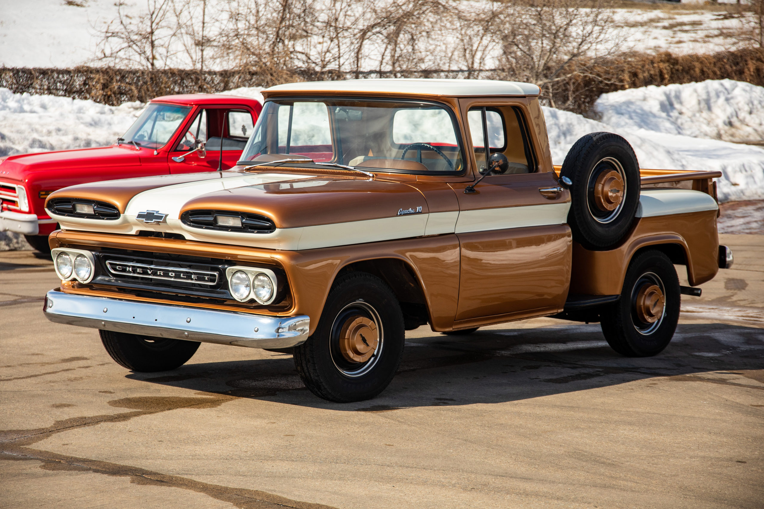 Check Out This 1961 Chevy Apache 10 Classic Thats Up For Auction