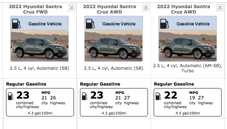 santa cruz truck towing capacity