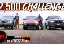 Episode 1: Under $2,500 – We Buy Three Vehicles That Have Problems – But Which One Is The Worst? jeep grand cherokee chevy blazer ford ranger mazda b4000