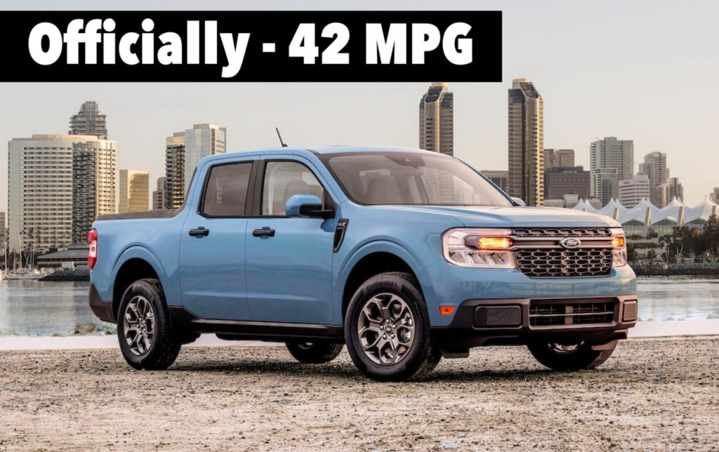 2022 ford maverick mpg epa official city highway