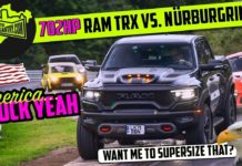 Video: Ram TRX Easily Reaches Top Speed at the Nurburgring, Then the Brakes Give Out 2021 2022 ram trx nurburgring track race