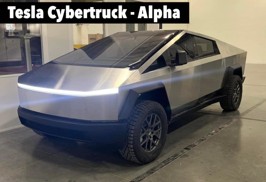 2023 tesla cybertruck alpha production prototype