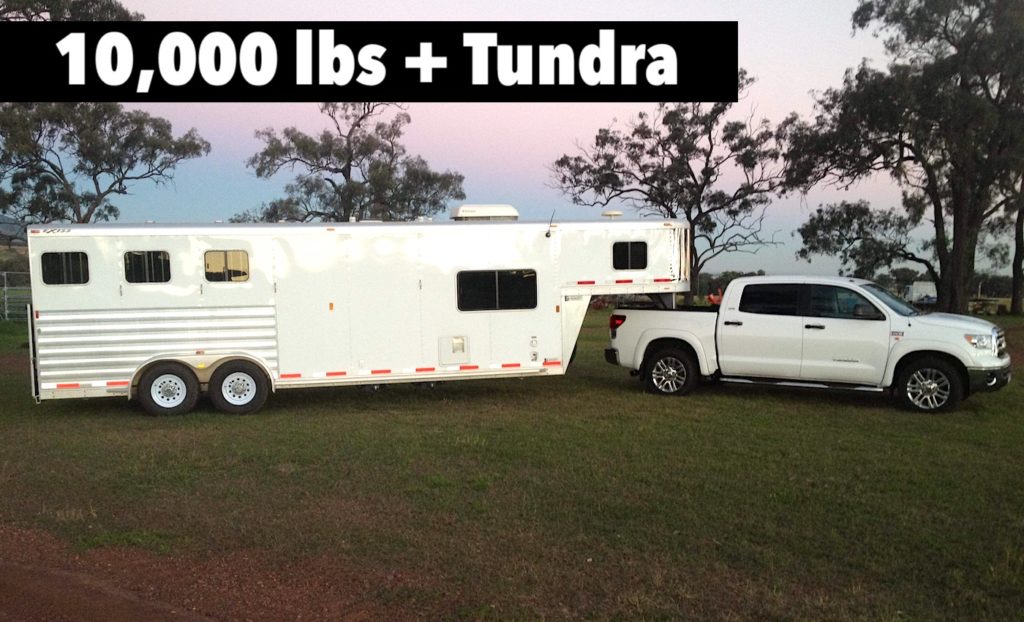 toyota tundra v8 australia market gooseneck trailer towing horse