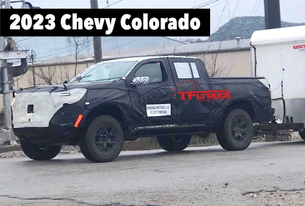 2023 chevy colorado zr2 towing trailer spied