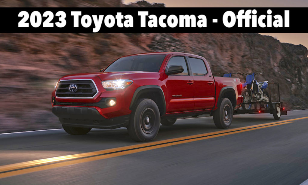 2023 toyota tacoma official news towing trailer