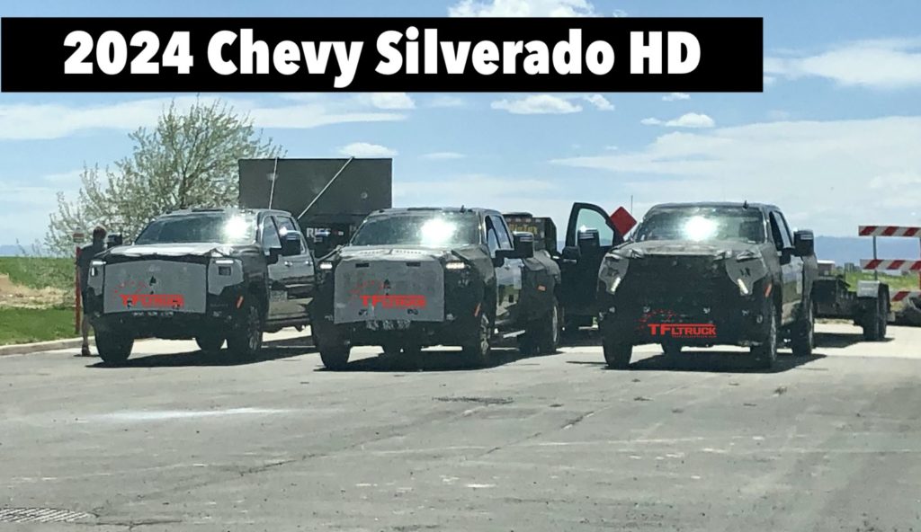 2024 chevy silverado hd 2500 3500 gmc sierra towing spied