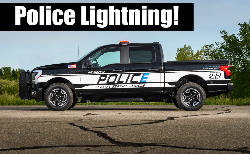 2023 ford f-150 lightning ssv police truck 