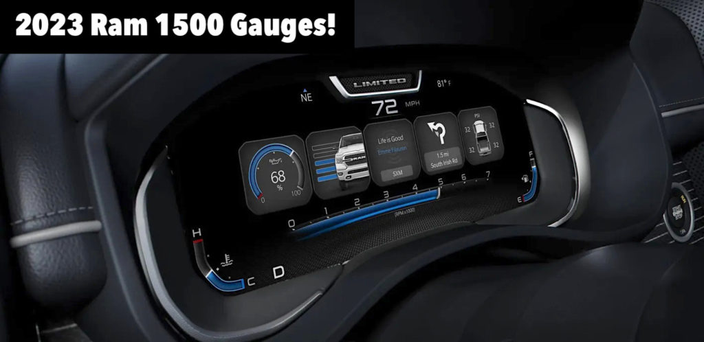 Here Is the 2023 Ram 1500 & HD Digital Gauge Cluster Display and the ...