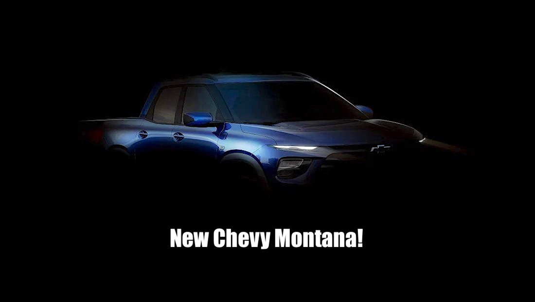 New Chevy Montana Compact Pickup Is Teased Again in Brazil - Should It ...