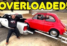(Video) Welp, that was TOO Heavy: We Loaded a CAR Into Our Ram Stubby Truck & Didn’t Go As Planned…