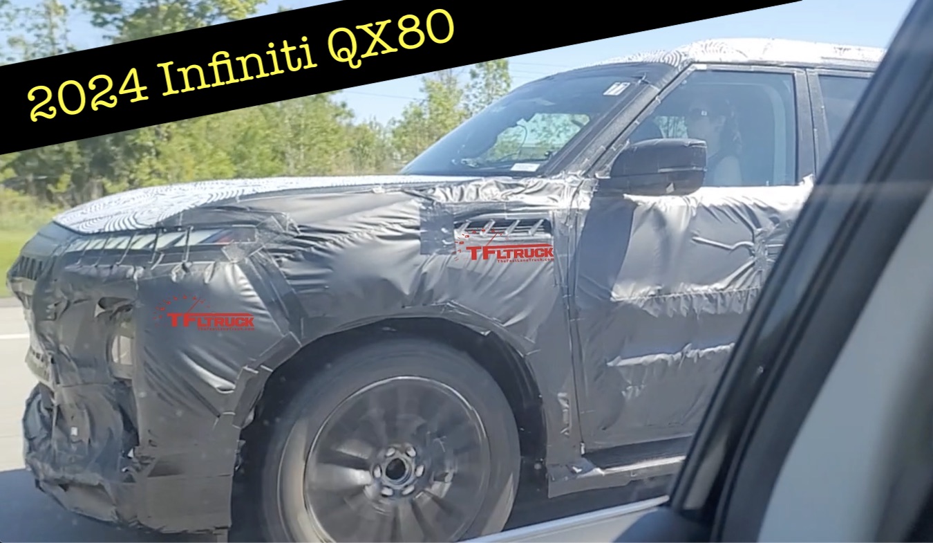 Spied Is this a 2024 Infiniti QX80 Prototype Driving Around Canada