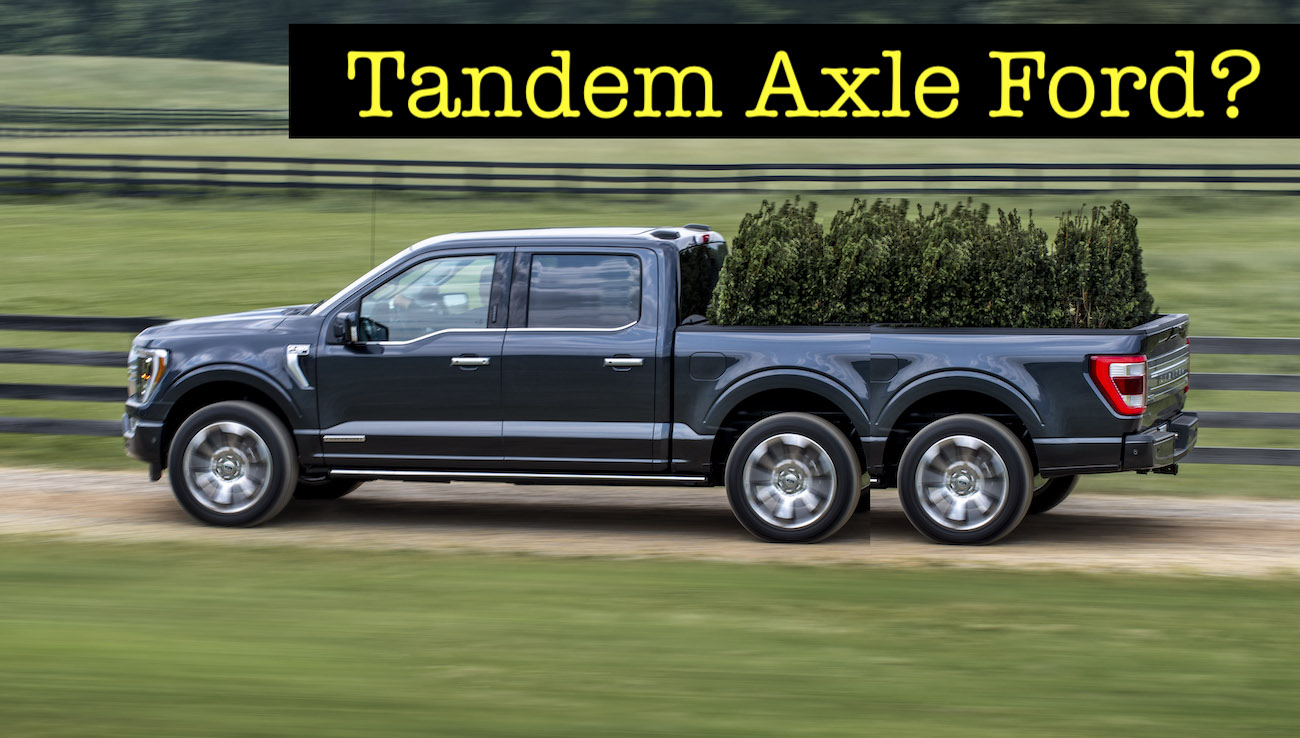 Complaining About a Short Pickup Bed? Ford Patents a Tandem Axle