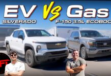 Video: You’ll Be Shocked How Far a 2024 Chevy Silverado EV Can Tow vs a Gas Ford F-150! 2024 chevy silverado ev towing range test charging racecar hauler ford f-150 ecoboost v6
