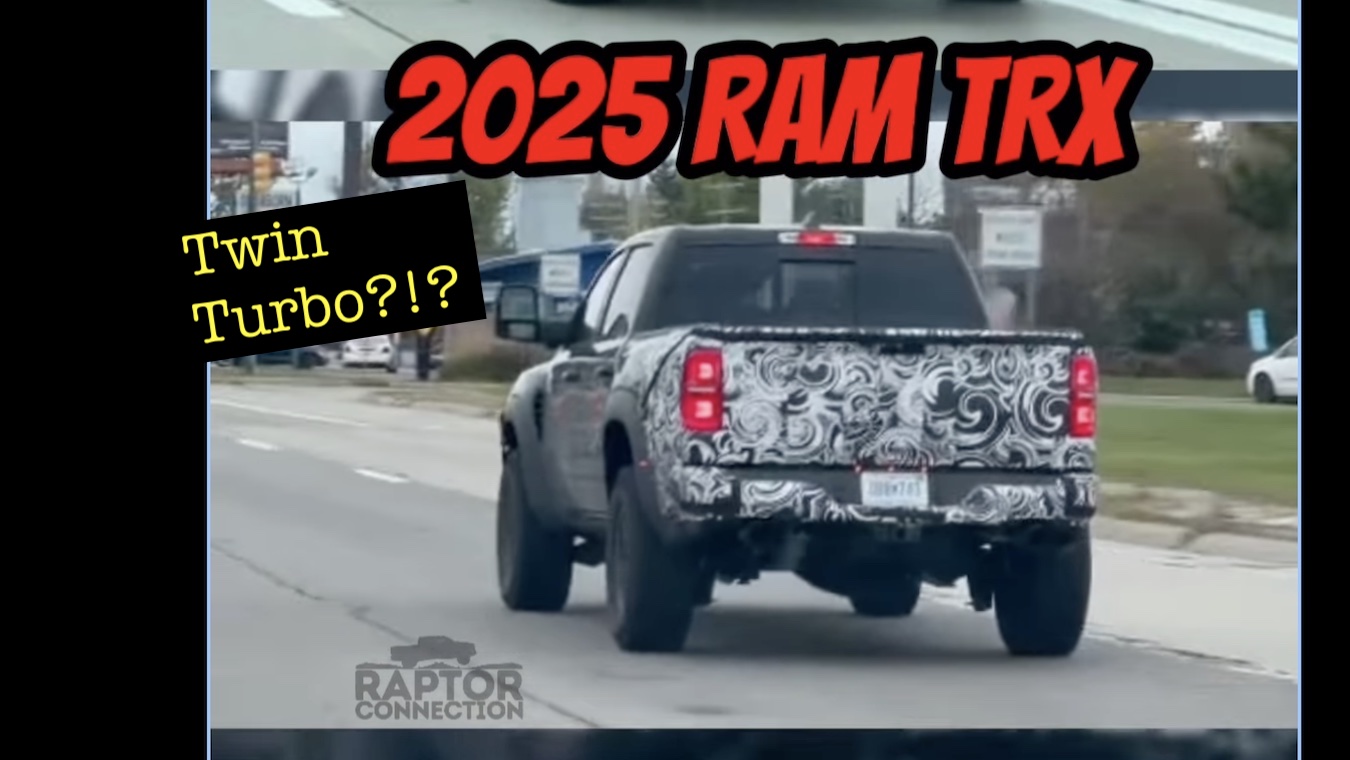 Spied 2025 Ram TRX May Be Coming Back With a TwinTurbo Hurricane