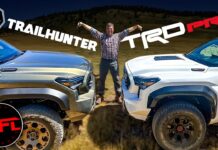 Video: Let’s Drive the New 2024 Toyota Tacoma TRD Pro & Trailhunter Hybrid Trucks To See Which One Is Our Favorite! 2024 toyota tacoma trd pro hybrid trailhunter off-road first drive review comparison