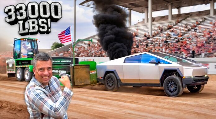 Video: We Really Pissed Off the Crowd When We Brought a Tesla Cybertruck to a Tractor Pull!