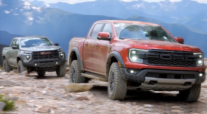 Video: New Ford Ranger Raptor & GMC Canyon AT4X AEV Attempt to Climb a Colorado Mountain, But… 2024 ford ranger raptor gmc canyon at4x aev edition comparison off-road