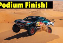 The Ford Raptor T1+ Team Gets a Podium Finish at the 2025 Dakar Rally 2025 ford raptor t1 dakar race truck podium finish