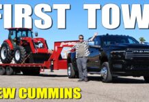 Video Review: How Does the New 2025 Ram HD 3500 Cummins Tow Up the Davis Dam Grade? 2025 ram hd 3500 dually cummins zf powerline towing review heavy trailer Davis dam