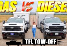 Video: Chevy Silverado HD Gas vs Diesel vs Electric – TFL Tow Off Drag Race 2026 chevy silverado hd duramax diesel gas v8 drag race towing trailer
