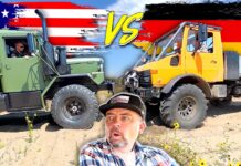 Video: Tank Trap vs Bobbed Deuce vs Unimog – Which Comes Out On Top? bobbed deuce mercedes unimog tank trap