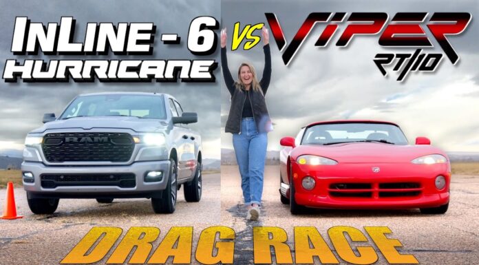 Video: Can a 2026 Ram 1500 Hurricane Turbo Truck Beat a Dodge Viper RT/10 in a Drag Race? 2026 ram 1500 hurricane twin turbo sport truck dodge viper rt/10 drag race 0-60 mph